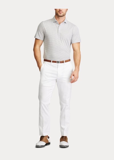 Ralph Lauren Custom Slim Performance Polo Herre Danmark (ZHXJQ1784)